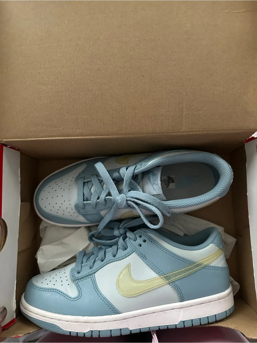 Nike Dunk low “Aura clear/ blue”